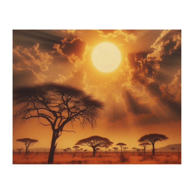 Savanna Wood Wall Art (Front)