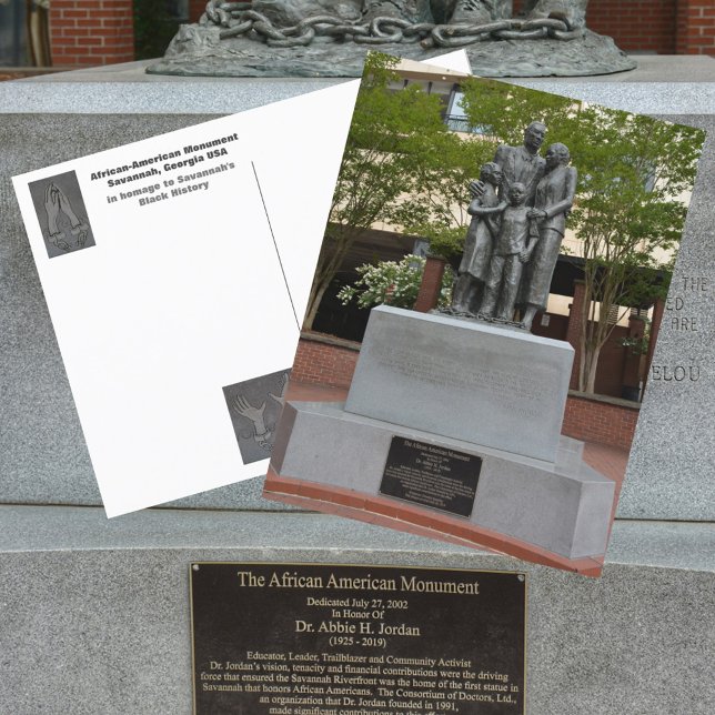 Savannah African-American Monument Photographic Postcard (Creator Uploaded)