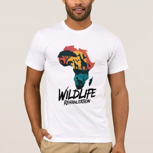 Savannah Animal Graphic _ Wildlife Rehabilitation  T_Shirt