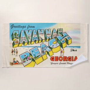 Savannah Beach Georgia Beach Towel