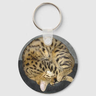 Savannah Cat Keychain