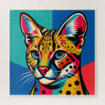 Savannah Cat Pop Art 600 Piece Puzzle