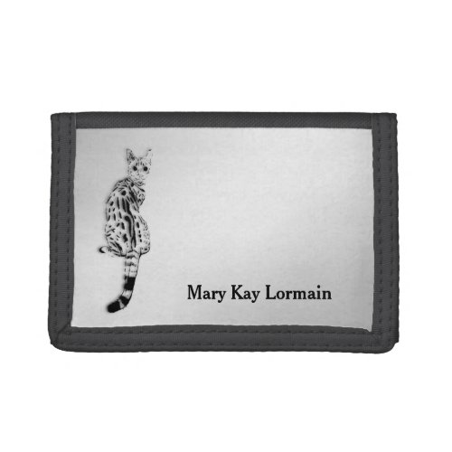 Savannah Cats Personal Trifold Wallet