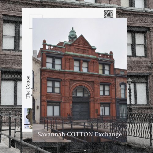 Savannah Cotton Exchange Georgia Photographic Postcard