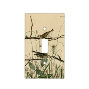Savannah Finch (Sparrow) Audubon Birds of America Light Switch Cover