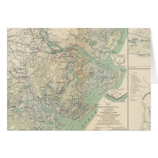 Savannah, Ga and vicinity Cards (Front Horizontal)