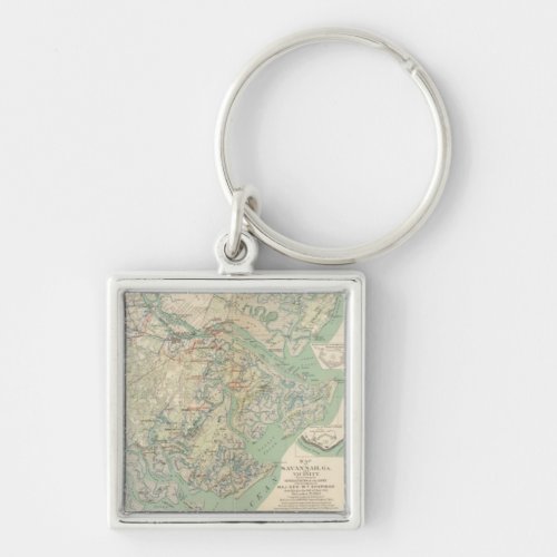 Savannah Ga and vicinity Keychain