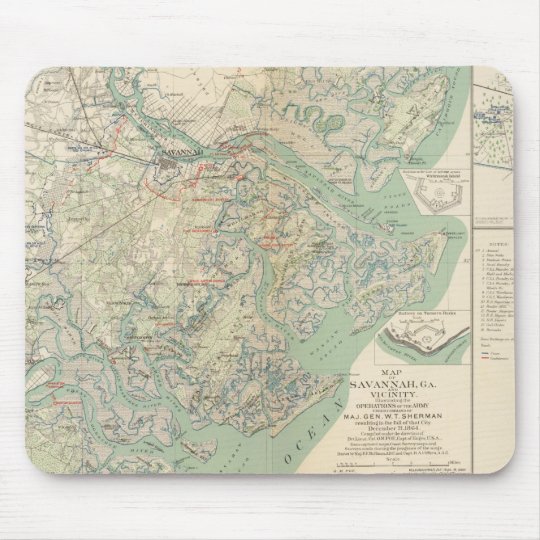 Savannah, Ga and vicinity Mouse Pad