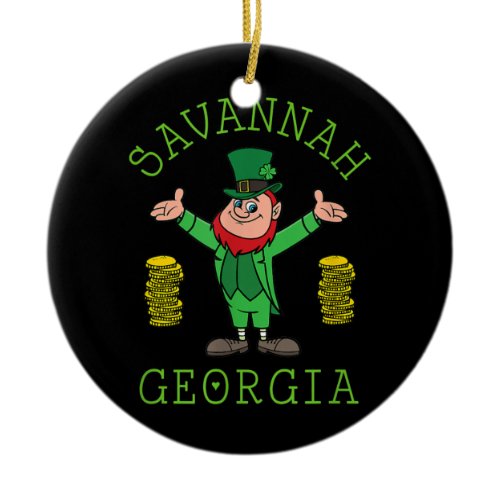 Savannah GA  Ceramic Ornament