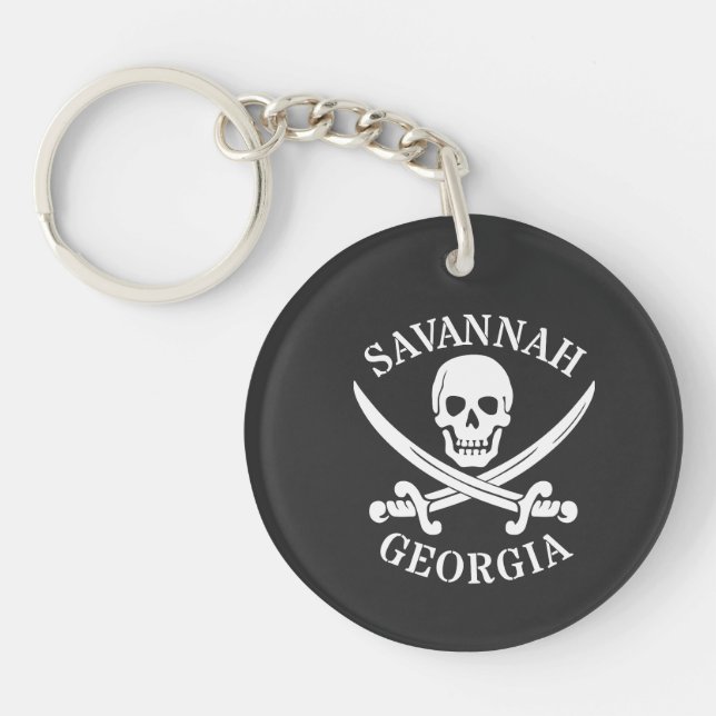 Savannah GA Keychain (Front)