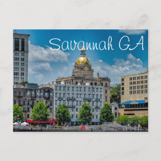 Savannah GA Postcard