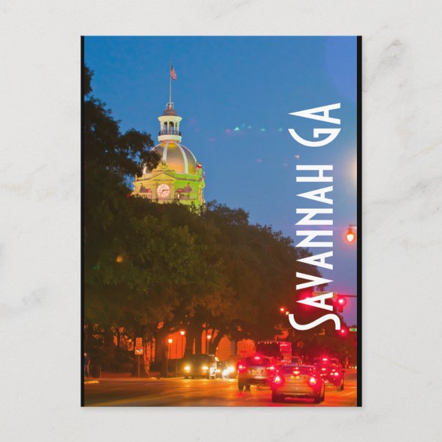 Savannah GA Postcard (Front)