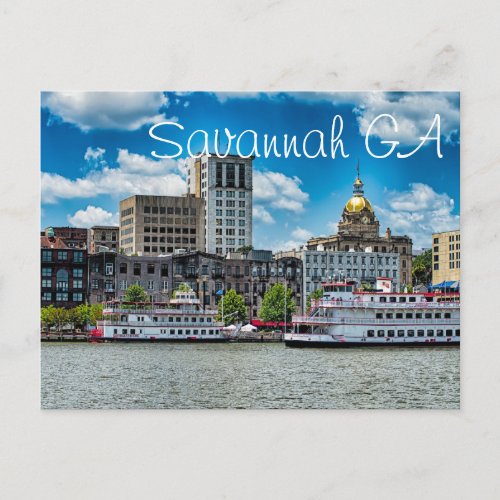 Savannah GA Postcard