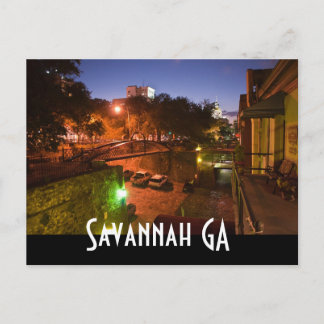 Savannah GA Postcard