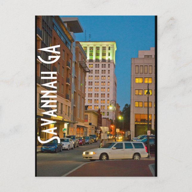 Savannah GA Postcard (Front)