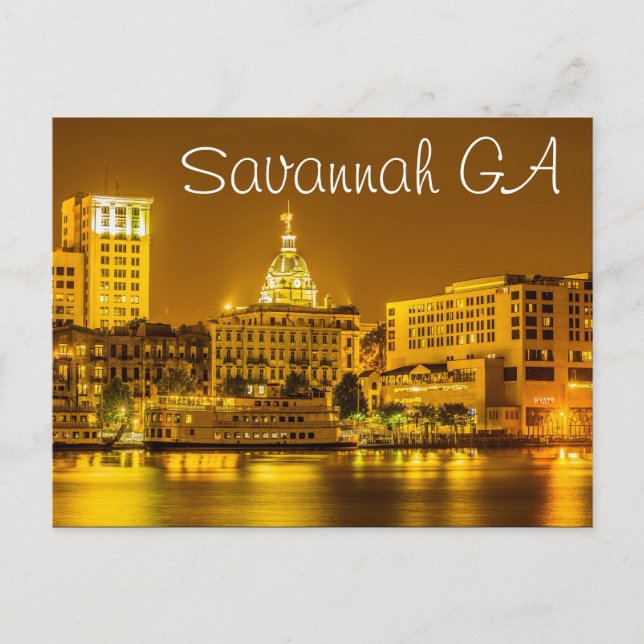 Savannah GA Postcard (Front)