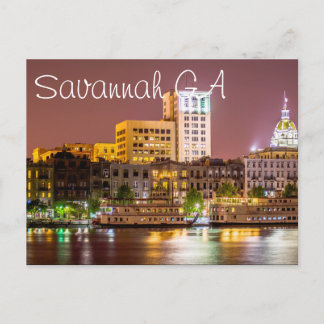 Savannah GA Postcard