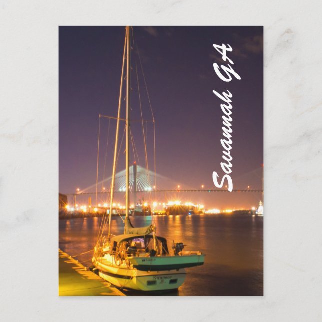 Savannah GA Postcard (Front)