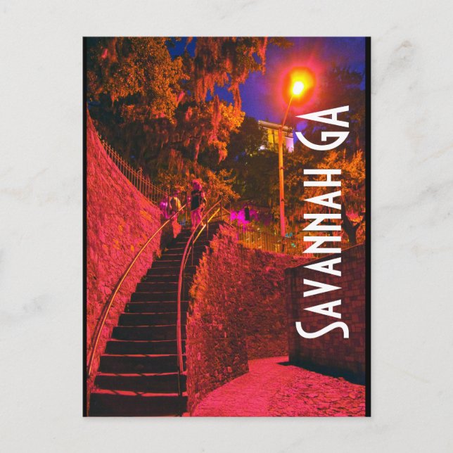 Savannah GA Postcard (Front)