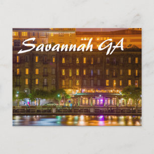 Savannah GA Postcard
