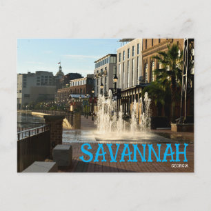 Savannah Georga Travel Postcard