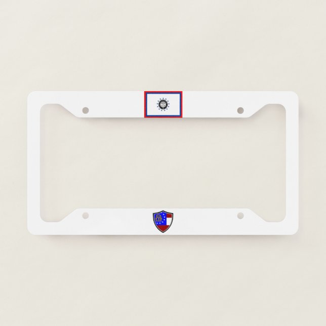 Savannah (Georgia) city flag License Plate Frame (Front)
