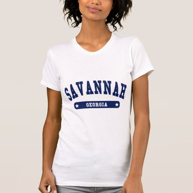 Savannah Georgia College Style tee shirts (Front)