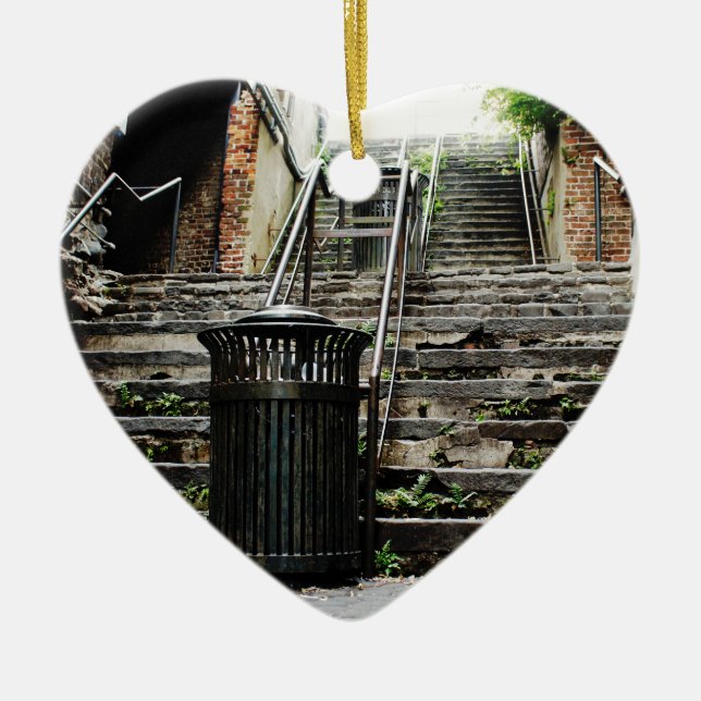 Savannah Georgia Downtown Historic Ceramic Ornament (Front)