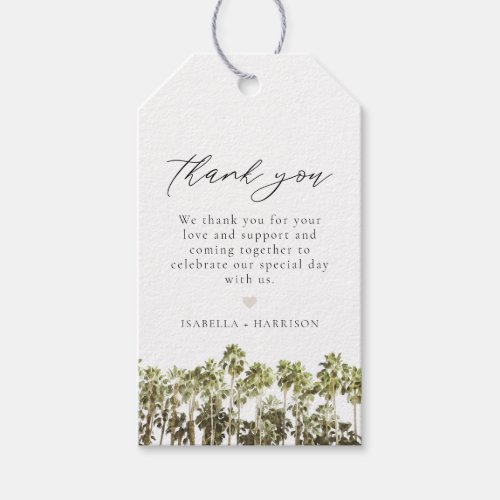 SAVANNAH Georgia Palm Tree Favor Gift Tag