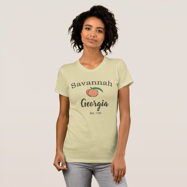 Savannah Georgia Peach T-Shirt for women 2 (Front Full)