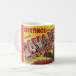 Savannah Georgia Postcard Greeting Mug<br><div class="desc">A fun,  colorful retro,  vintage postcard for Savannah. Georgia repurposed on a mug.</div>