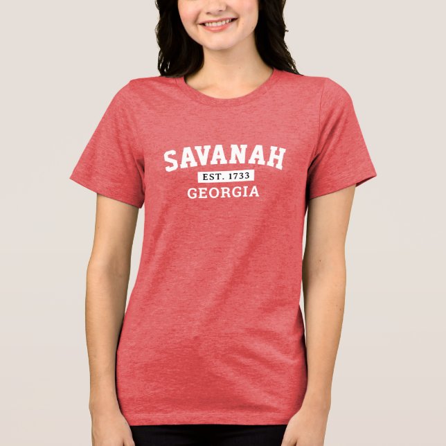 Savannah Georgia Shirt - Custom City & State Pride (Front)