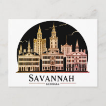 Savannah Georgia Skyline  