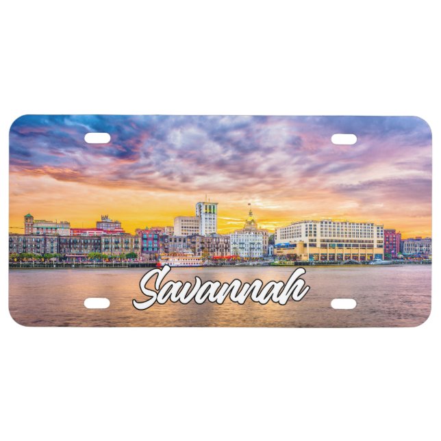 Savannah, Georgia, United States License Plate (Front)