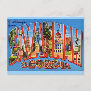Savannah Georgia Vintage Postcard