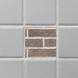 Savannah Gray Brick And White Mortar Ceramic Tile