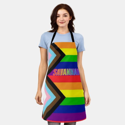 Savannah LGBTQ Gay Progress Pride Celebration  Apron