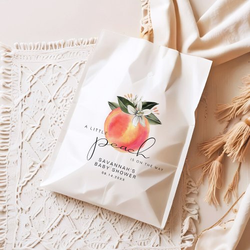 SAVANNAH Little Peach Baby Shower Favor Bag