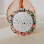 SAVANNAH Little Peach Baby Shower Mommy to Be Button<br><div class="desc">This button pin features  watercolor peaches and a cute handwritten font with the saying,  "mommy to be". This gender-neutral button is the perfect accessory for your little peach baby shower or gender reveal party.</div>