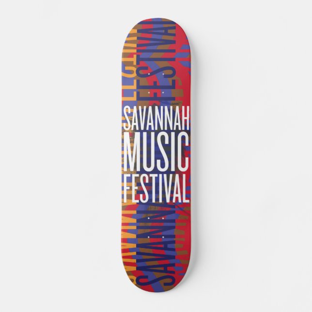 Savannah Music Festival Skateboard Deck (Front)