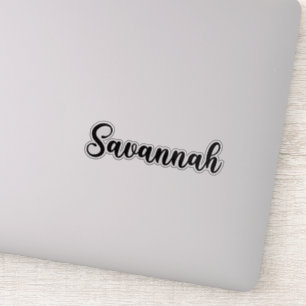 Savannah Name - Handwritten Calligraphy Sticker
