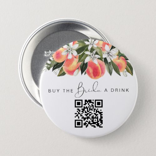 SAVANNAH Peach Buy the Bride a Drink QR Code Button