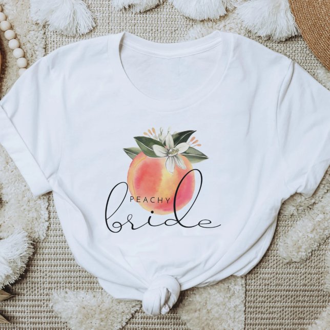 SAVANNAH Peachy Bride Georgia Peaches Bachelorette T-Shirt (Creator Uploaded)