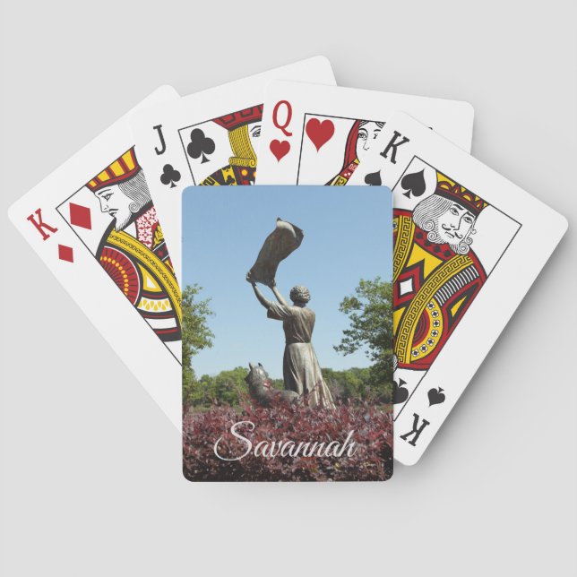 Savannah Playing Cards- Waving Girl Poker Cards (Back)
