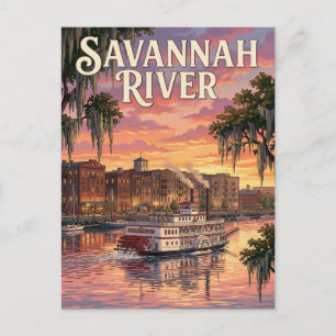 Savannah Riverfront Postcard