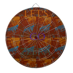 Savannah Safari Lets Go Zebra Hakuna Matata mot Dart Board