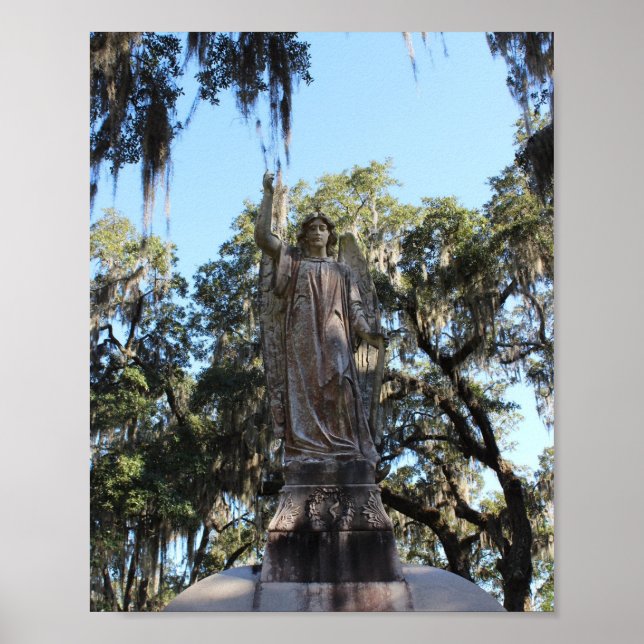 Savannah Series: Bonaventure Cemetery Angel Poster (Front)