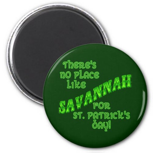 SAVANNAH St Patricks Day Magnet