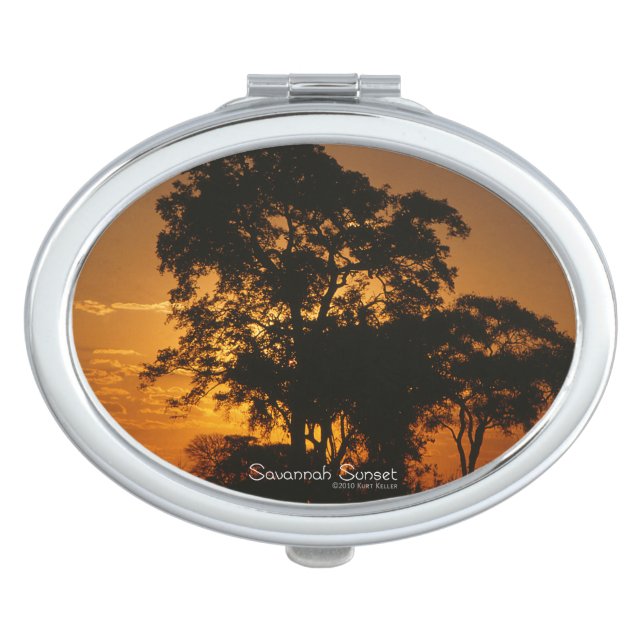 Savannah Sunset Compact Mirror (Front)