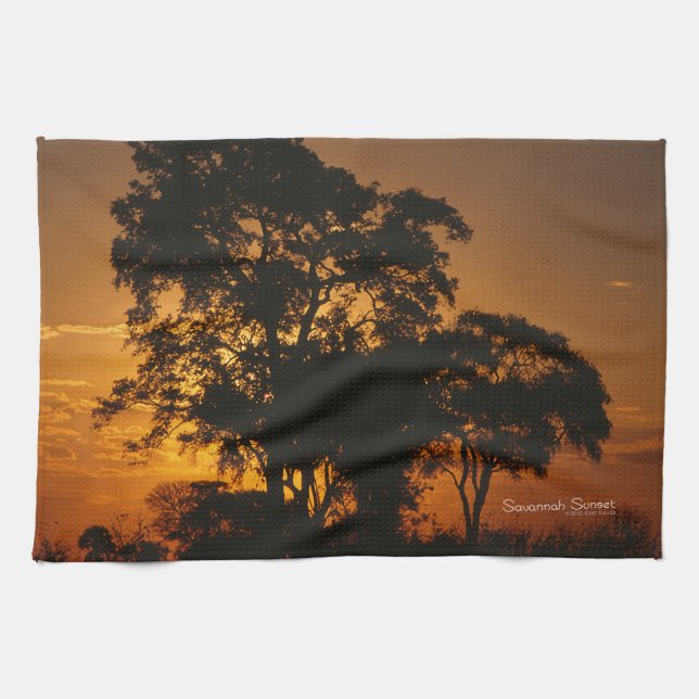Savannah Sunset Kitchen Towel (Horizontal)